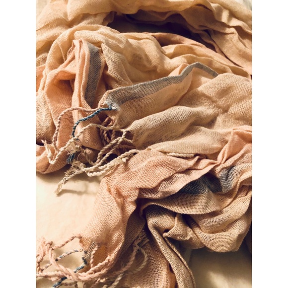Sheer Beige Scarf - Picture 1 of 6